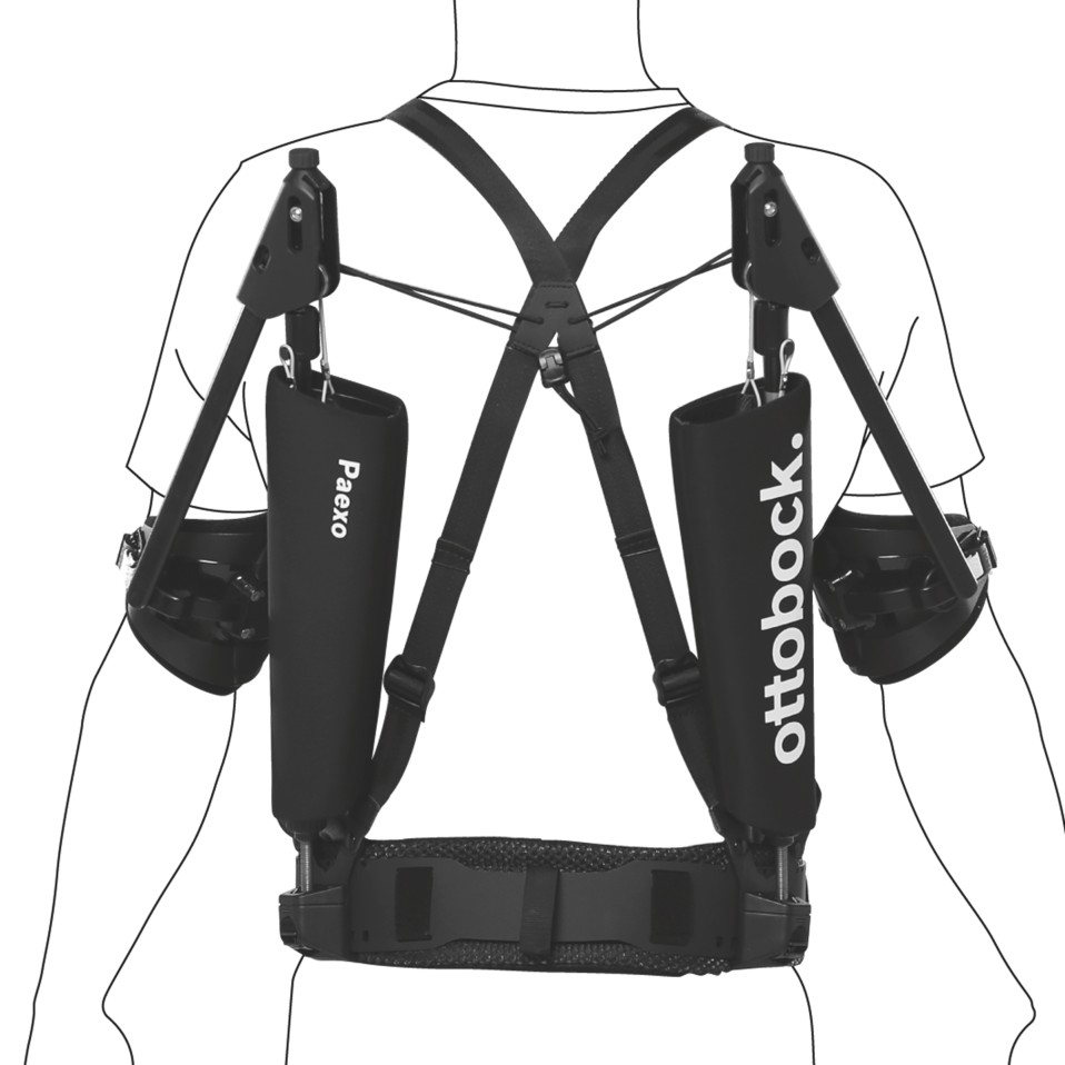 Rendering vom Paexo Shoulder Exoskelett
